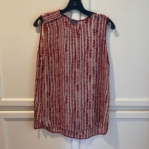 Vince silk sleeveless blouse. Size small.